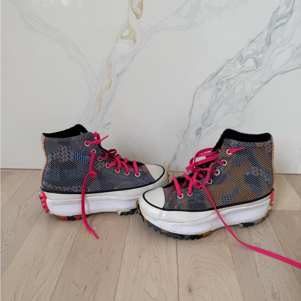 Converse Womens  Run Star Hike Hi “Knit Mashup” Platform